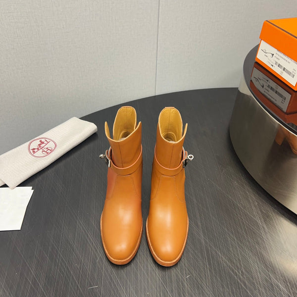 Stivaletto HM Frenchie 50 in pelle di vacchetta marrone 952487