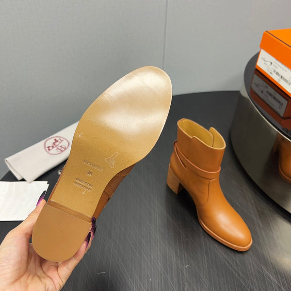 Stivaletto HM Frenchie 50 in pelle di vacchetta marrone 952487