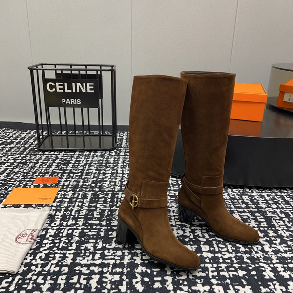 HM Justine 50 Boot Chestnut Brown Suede 952363