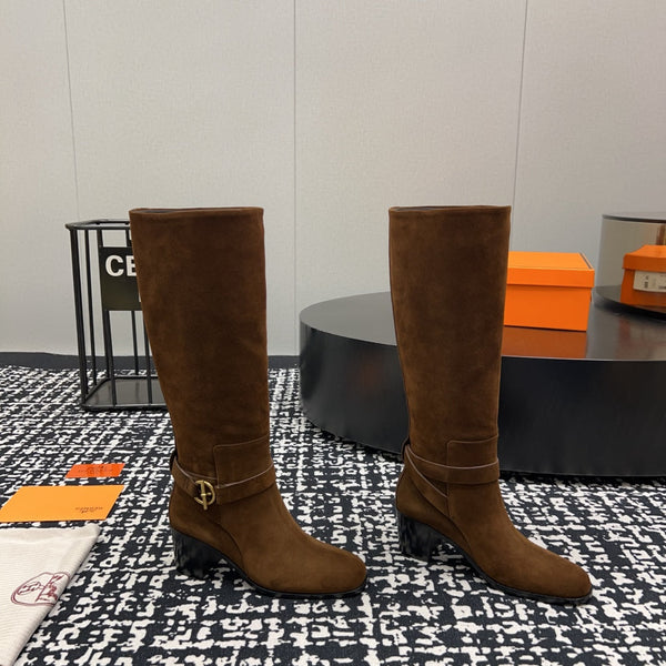 HM Justine 50 Boot Chestnut Brown Suede 952363