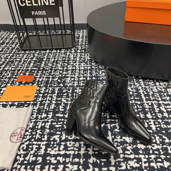 HM Vegas Ankle Boot 75mm Black Cowhide 952370