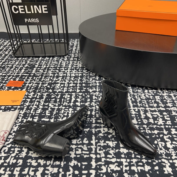 HM Vegas Ankle Boot 75mm Black Cowhide 952370