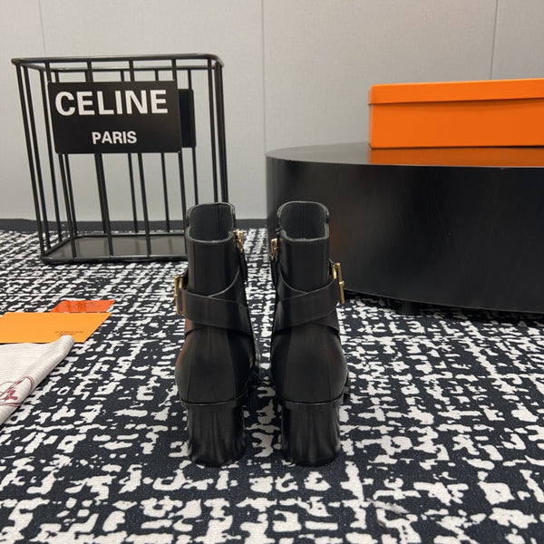 HM Jill 60 Ankle Boot Black Cowhide 968800