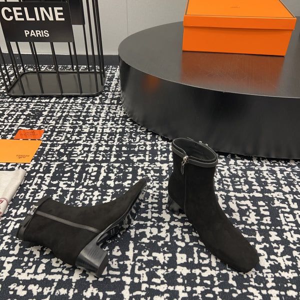 HM Botines Impérial 50mm Black Suede 952396