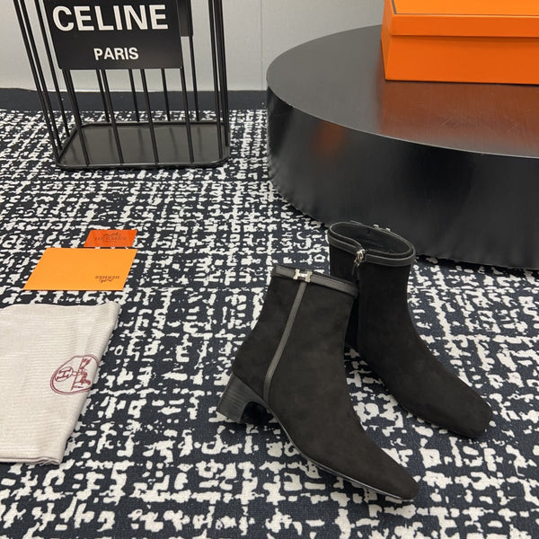 HM Botines Impérial 50mm Black Suede 952396