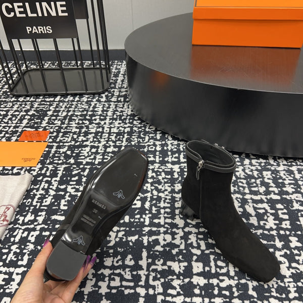 HM Botines Impérial 50mm Black Suede 952396