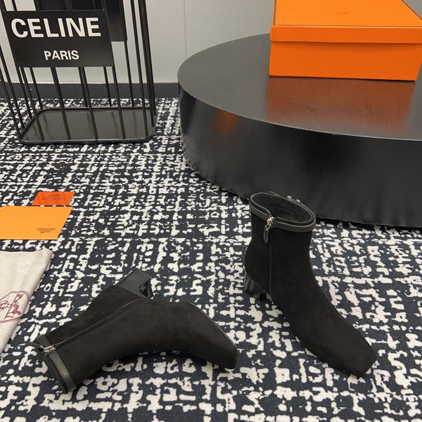 HM Botines Impérial 50mm Black Suede 952396