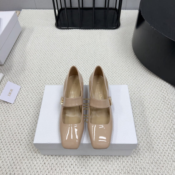 Miss Dior Pump 45mm In Beige Pink Glossy Lambskin 995137