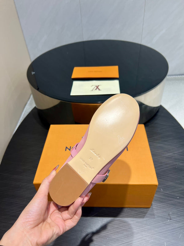 LV Romy Flat Ballerina Pink Lambskin 516502