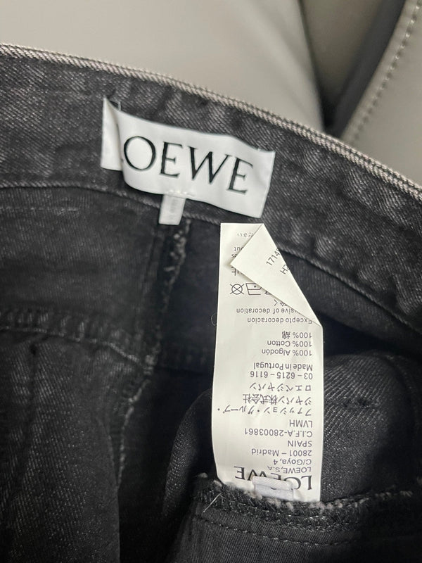 Loew White Anagram Dark Grey Jean