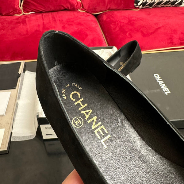 ballerina bianca fiore pelle scamosciata nera pelle di vitello verniciata nera