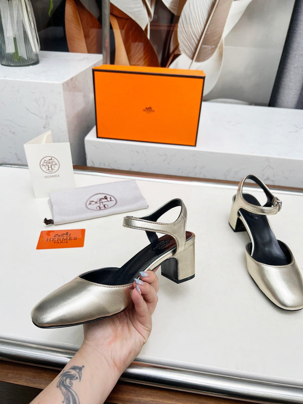 Kamilla ̉60 pump Gold Lambskin 214075