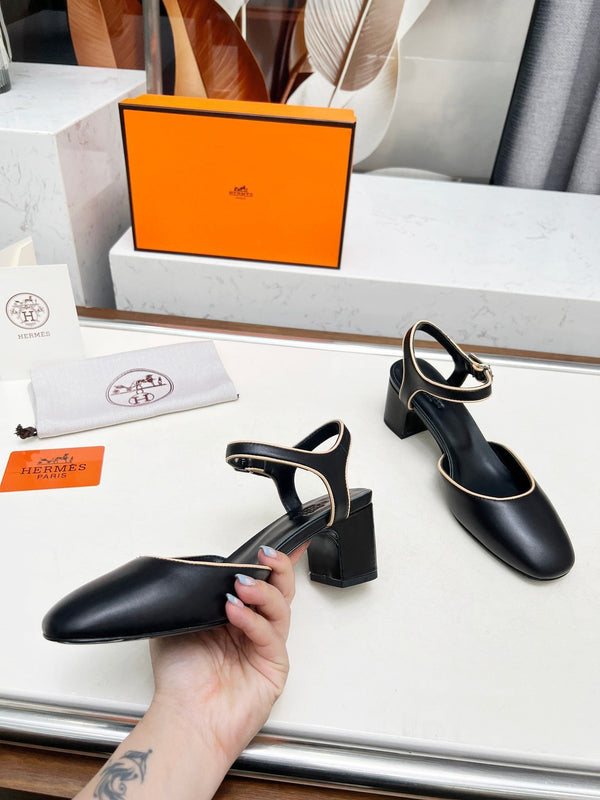 Kamilla ̉60 pump Black Lambskin 214074