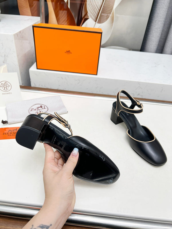 Kamilla ̉60 pump Black Lambskin 214074