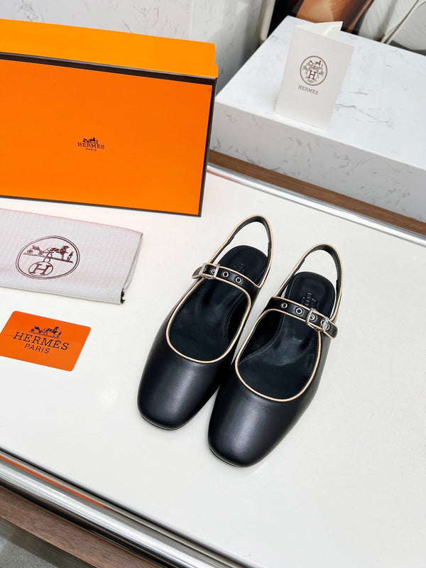 Kleo Slingback Black Lambskin 214069