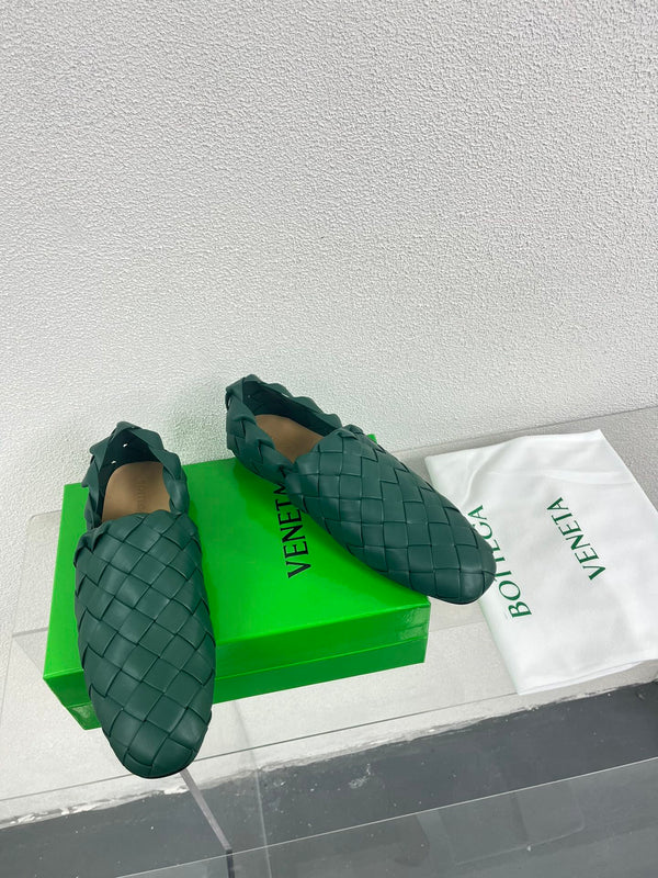 Bottega Veneta Intrecciato Green Lambskin 972905