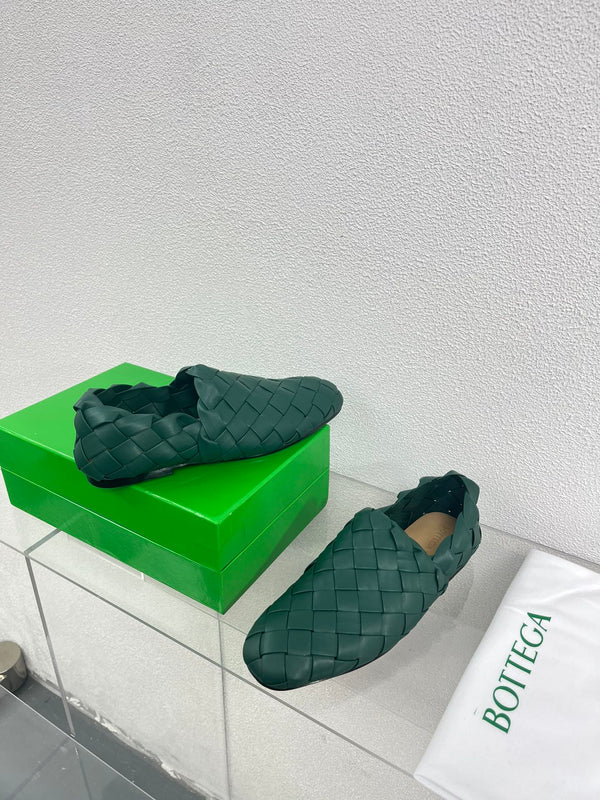 Bottega Veneta Intrecciato Green Lambskin 972905