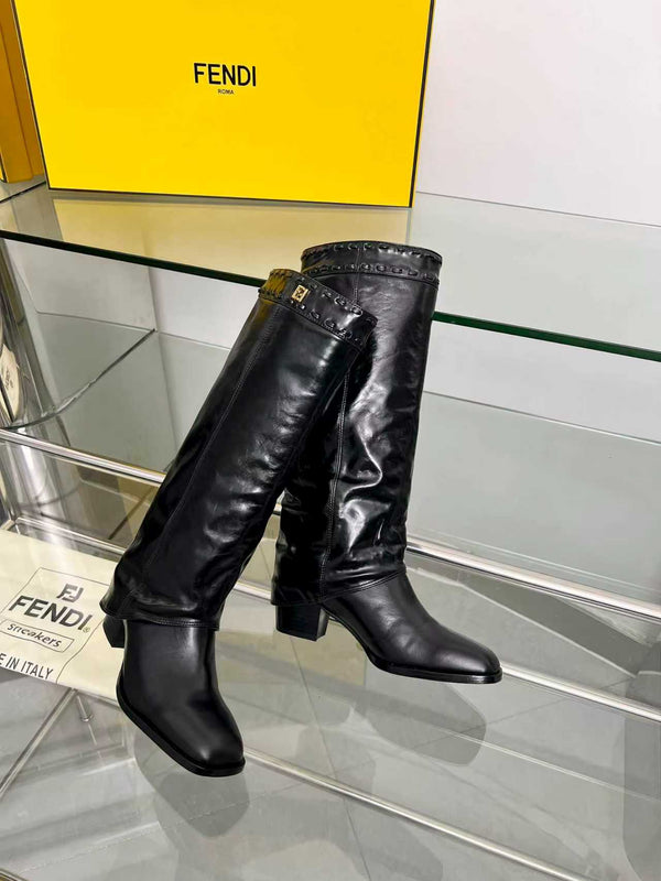 FENDI High boots black calfskin 521231