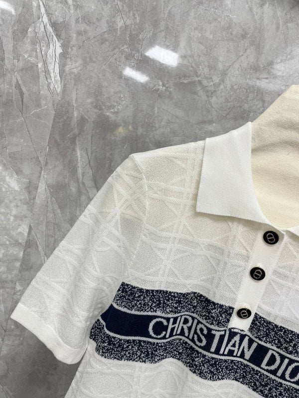 Dior 25 Polo Shirt Tencel with Wool 232755