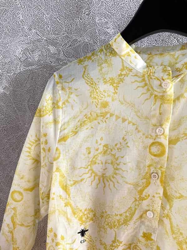 CD Shirt Lemon Yellow Cotton