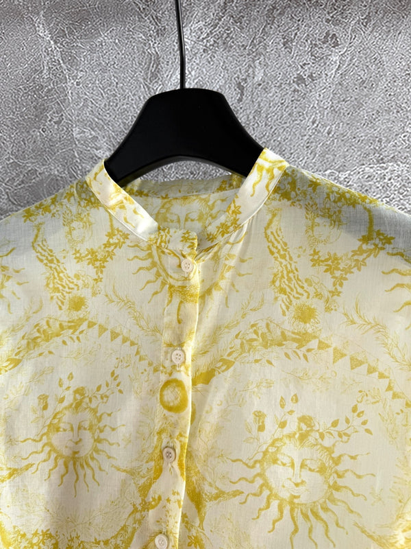 CD Shirt Lemon Yellow Cotton