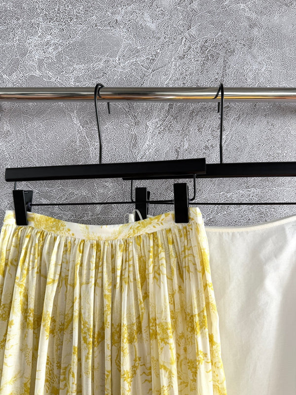 CD skirt Lemon Yellow Cotton
