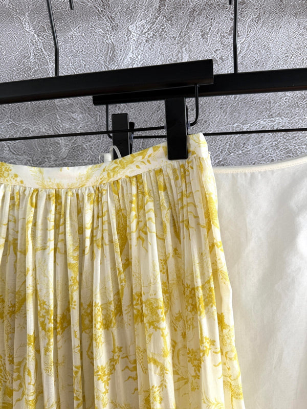 CD skirt Lemon Yellow Cotton
