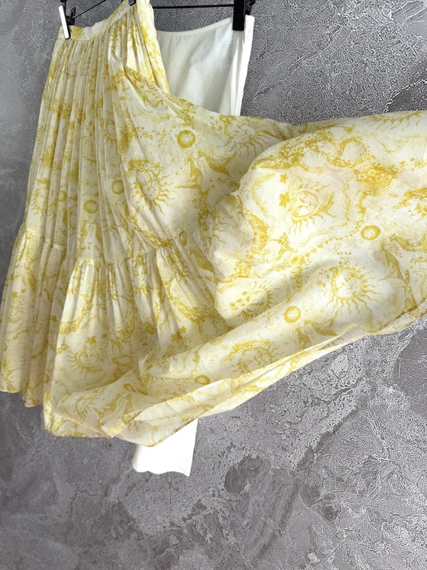 CD skirt Lemon Yellow Cotton