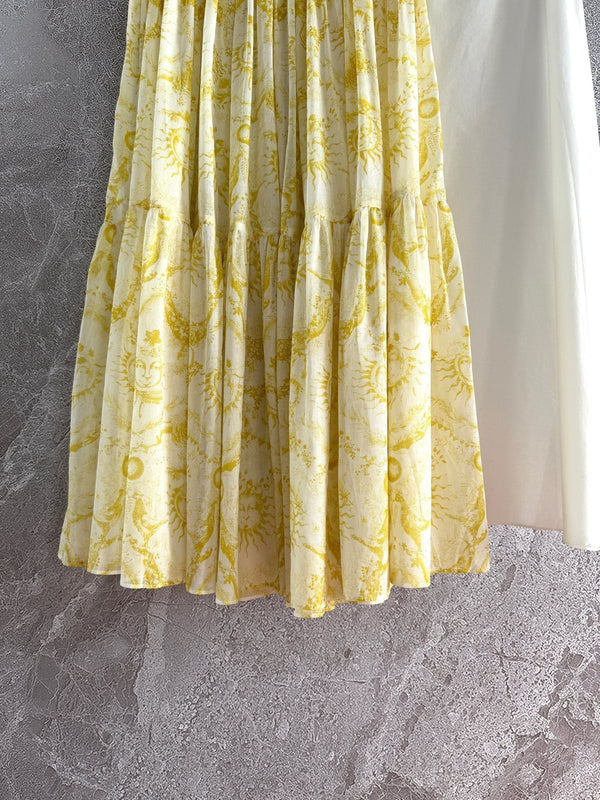 CD skirt Lemon Yellow Cotton