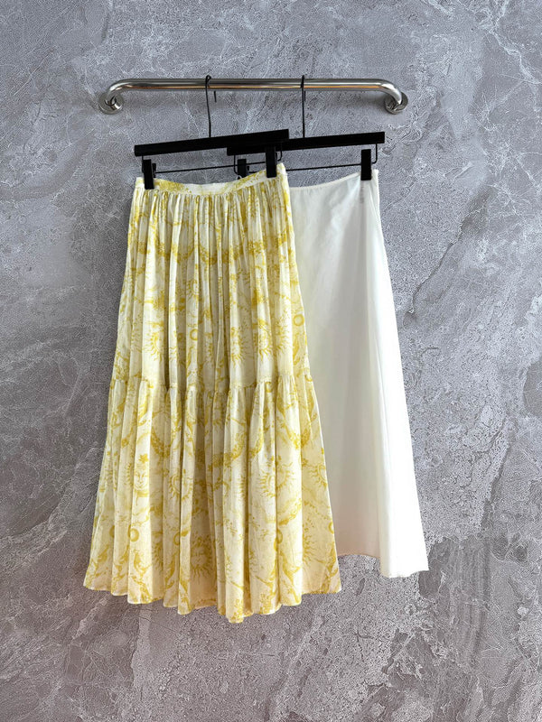 CD skirt Lemon Yellow Cotton