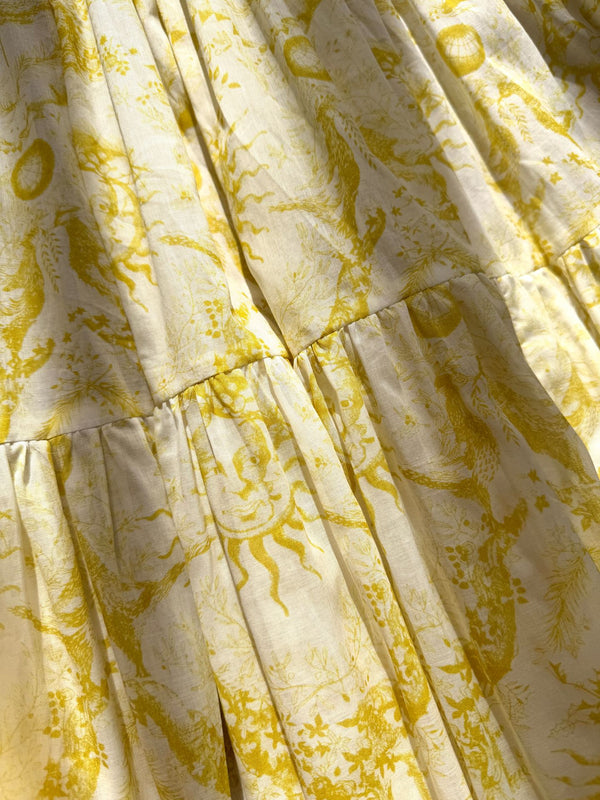 CD skirt Lemon Yellow Cotton