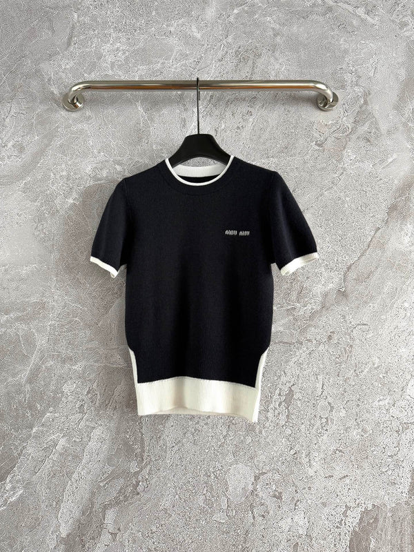 Miu Miu Set Black Gray White Polin Cotton