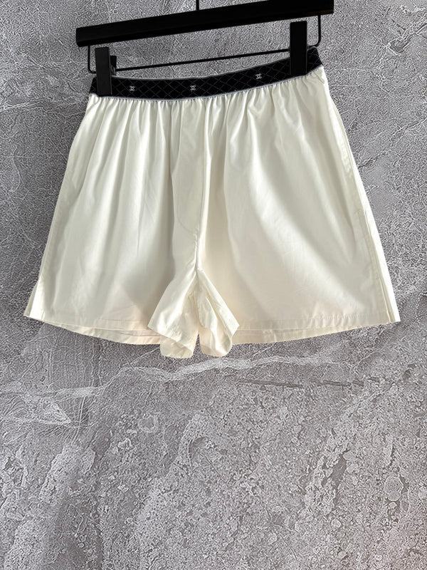 CC Short Ivory Black Cotton