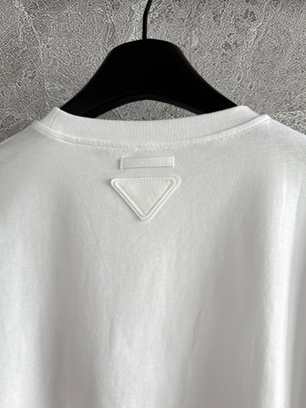Prada Drawstring T-shirt White Cotton