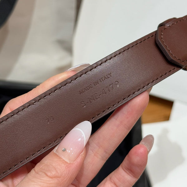 CEL Triomphe Belt 25mm Brown Gold Calfskin 187489