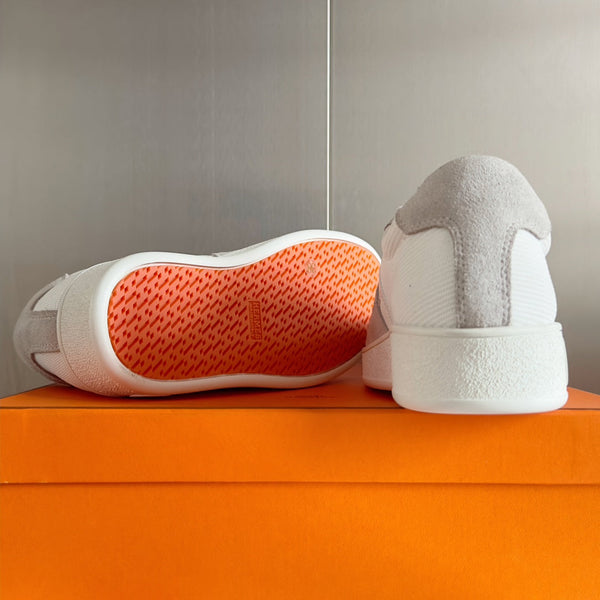 SNEAKERS BOOMERANG GRIGIO CHIARO CAMOSCIO BIANCO