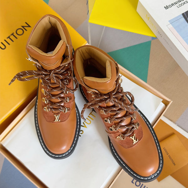 LV Territory Flat Ranger 40mm Pelle di vacchetta marrone