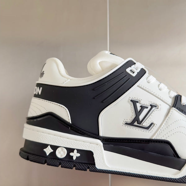 LV Trainer Sneaker 30mm White Mix Black Cowhide