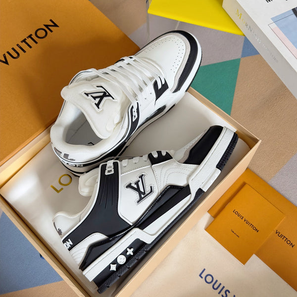 LV Trainer Sneaker 30mm White Mix Black Cowhide