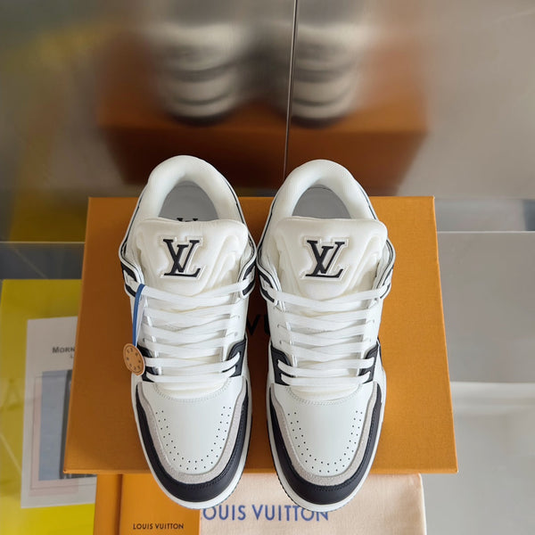 LV Trainer Sneaker 30mm White Mix Black Cowhide