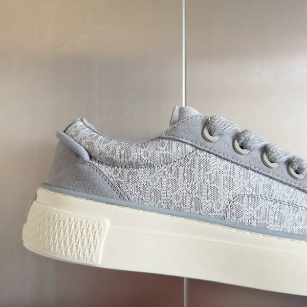 CD B33 Sneaker 40mm Grigio Bianco Monogram Suede