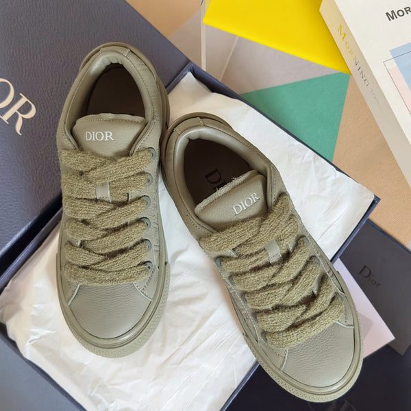 CD B33 Sneaker 40mm Khaki Green Monogram Cowhide