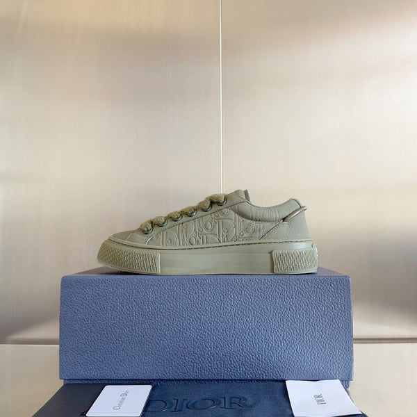 CD B33 Sneaker 40mm Khaki Green Monogram Cowhide