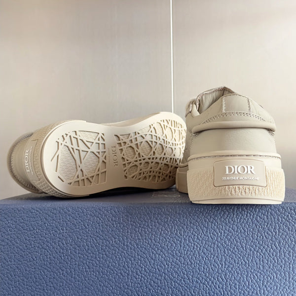 CD B33 Sneaker 40mm Beige Monogram Cowhide