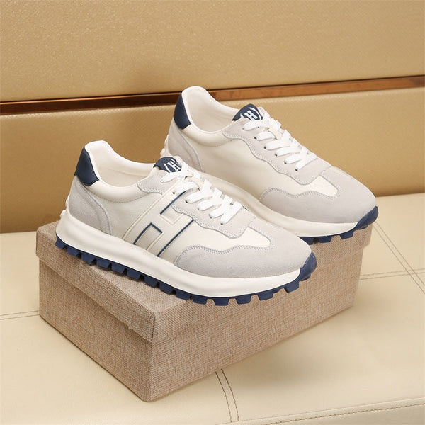 Sneaker da uomo HM in pelle scamosciata e montone 545719