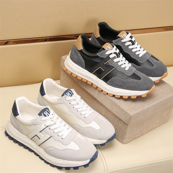 Sneaker da uomo HM in pelle scamosciata e montone 545719