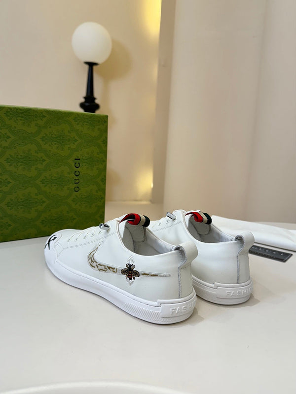 GG Men's Sneaker White Cowhide 740209
