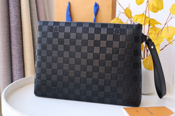 LV N40504 Takeoff Pouch Black Damier Infini Leather 179426