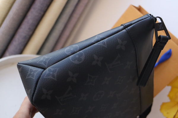 LV Pochette Voyage Souple Black Flower Monogram Eclipse Canvas 179420