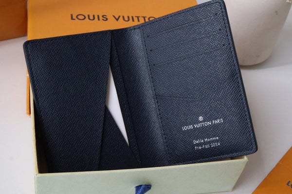 LV Pocket Wallet Blue Damier Heritage Canvas 217107